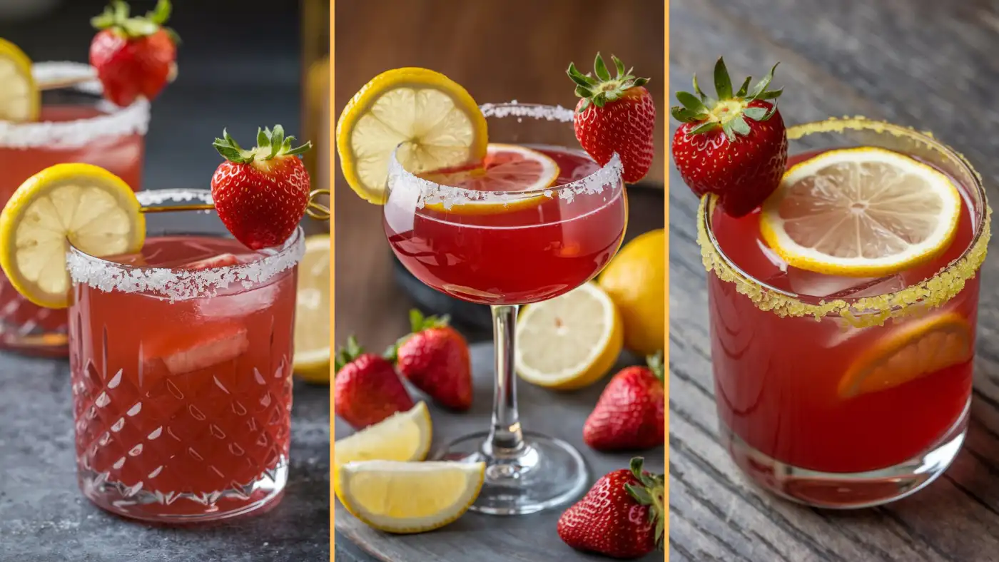 Strawberry Lemon Drop Cocktail Recipe